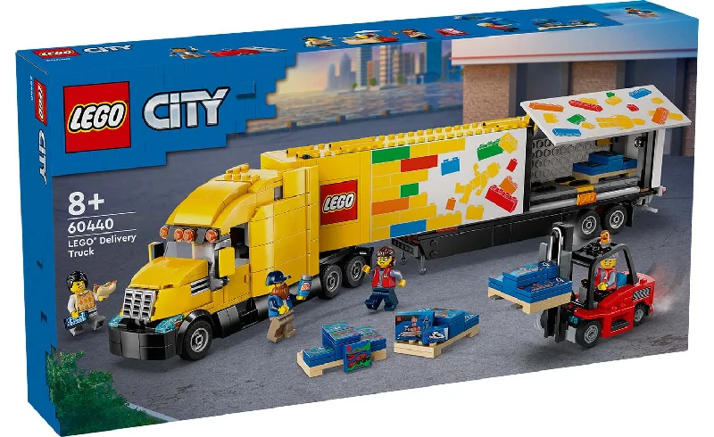 Seamlessly fitting LEGO connectionsLEGO® CITY 60440 Yellow Delivery Truck