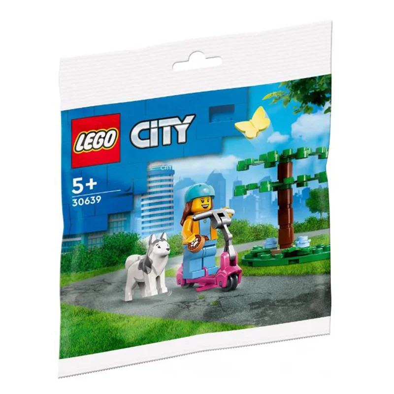Skill-building LEGO activitiesLEGO® City Dog Park Scooter Building Set 30639