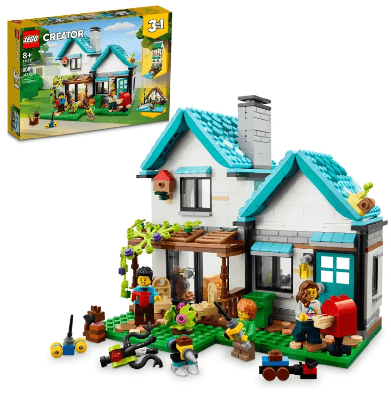 Stimulating and engaging LEGO playLEGO 3 in 1 Cozy House 31139 Building Set