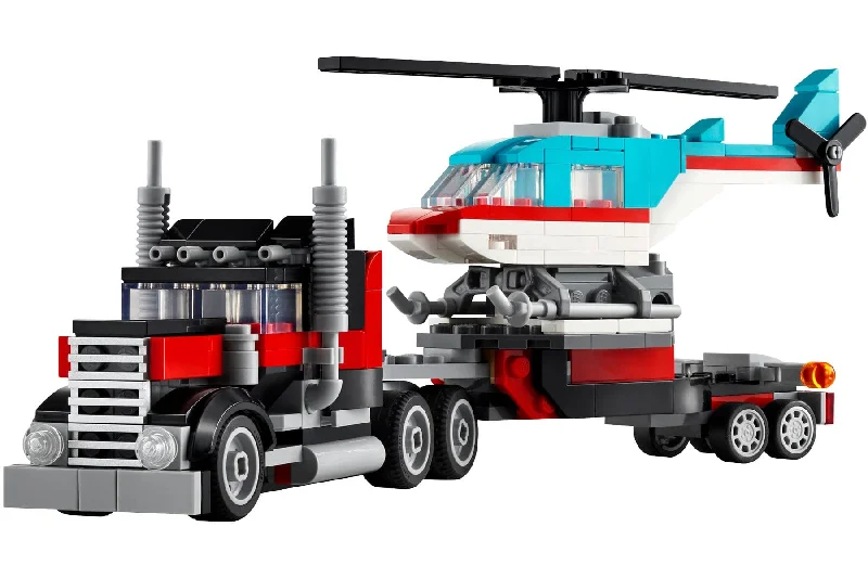 Encouraging teamwork LEGO gamesLEGO Creator 3-In-1 Flatbed Truck with Helicopter