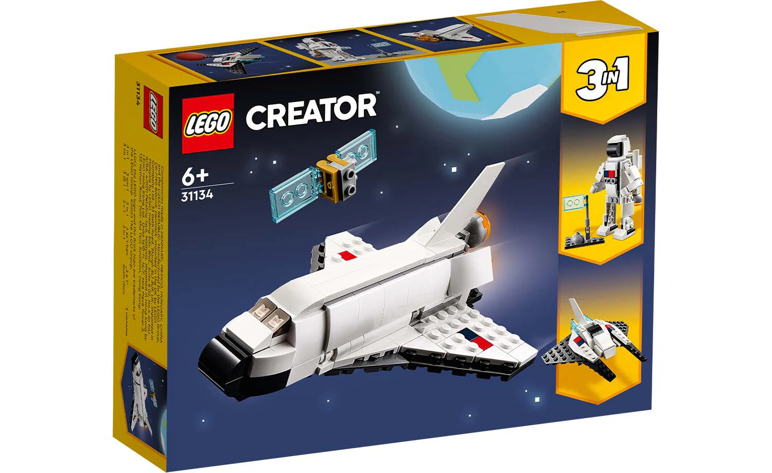 Finely detailed LEGO structuresLEGO® Creator 31134 3-in-1 Space Shuttle