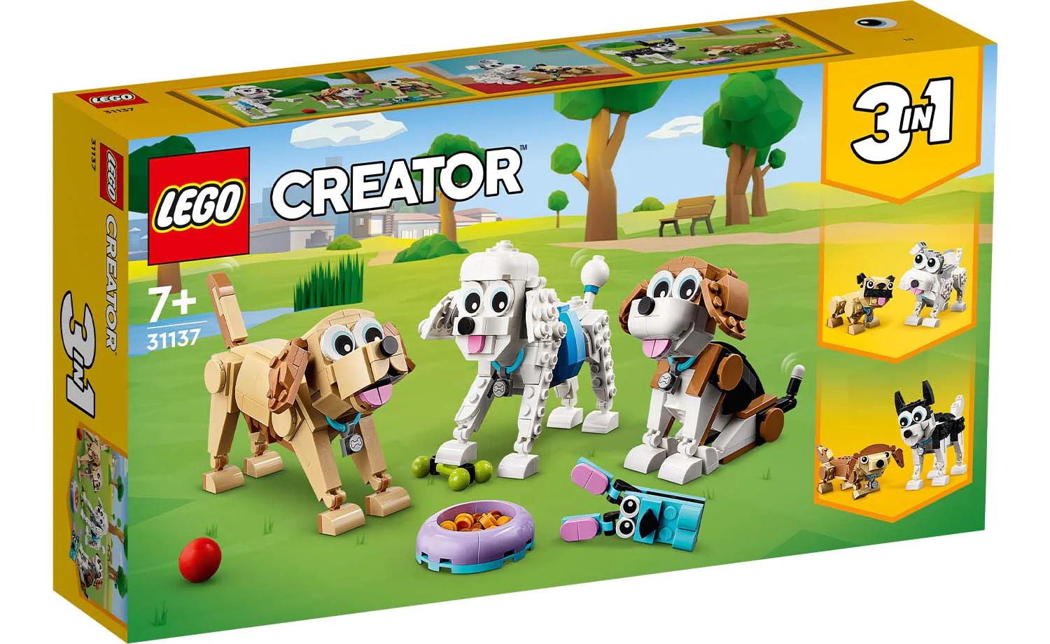Perfect for both kids and adults LEGOLEGO® Creator 31137 3-in-1 Adorable Dogs