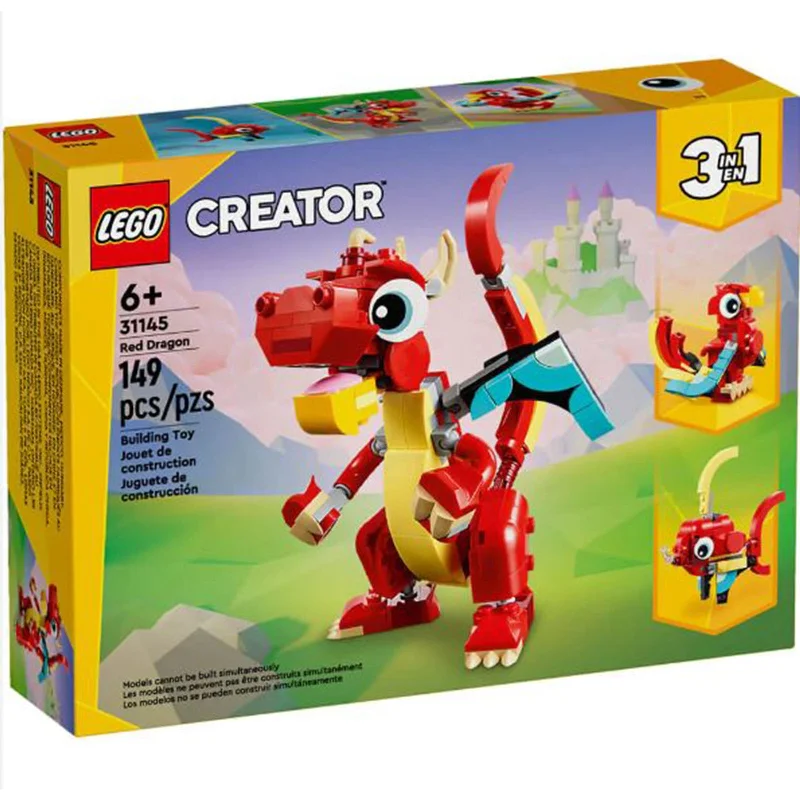 Non-toxic and safe LEGO toysLEGO® Creator Red Dragon Building Set 31145