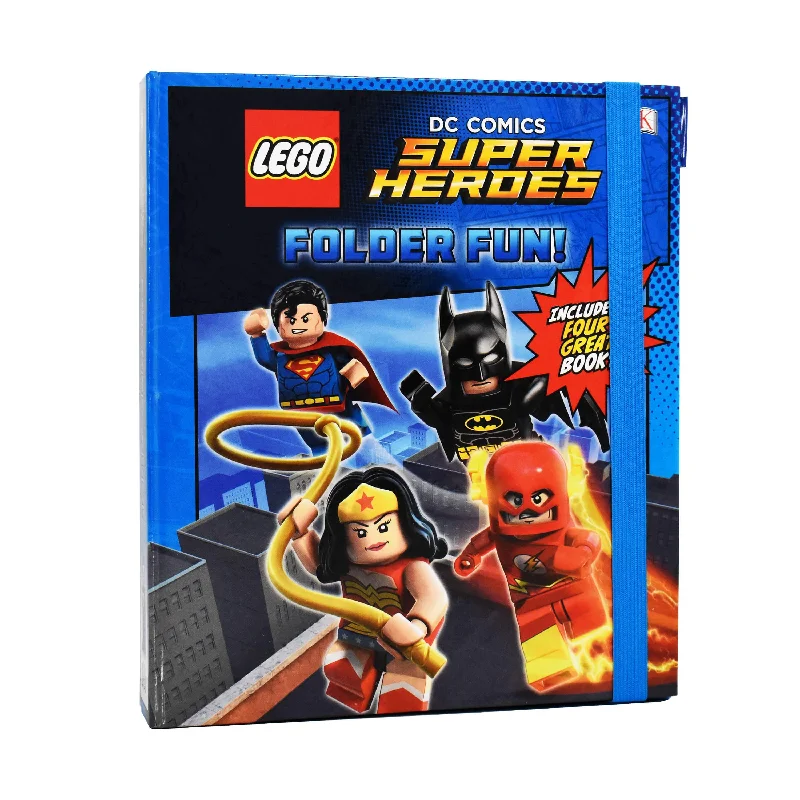 Skill-building LEGO activitiesLego DC Comics Super Heroes Folder Fun include 4 Books - Paperback - Age 7-9 Skill-building LEGO activitiesLego DC Comics Super Heroes Folder Fun include 4 Books - Paperback - Age 7-9