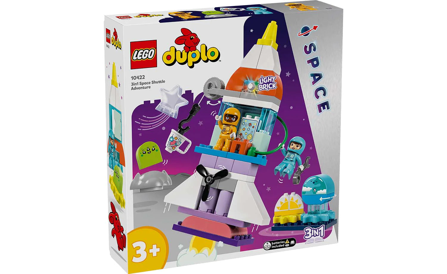 Non-toxic and safe LEGO toysLEGO® DUPLO® 10422 3In1 Space Shuttle Adventure