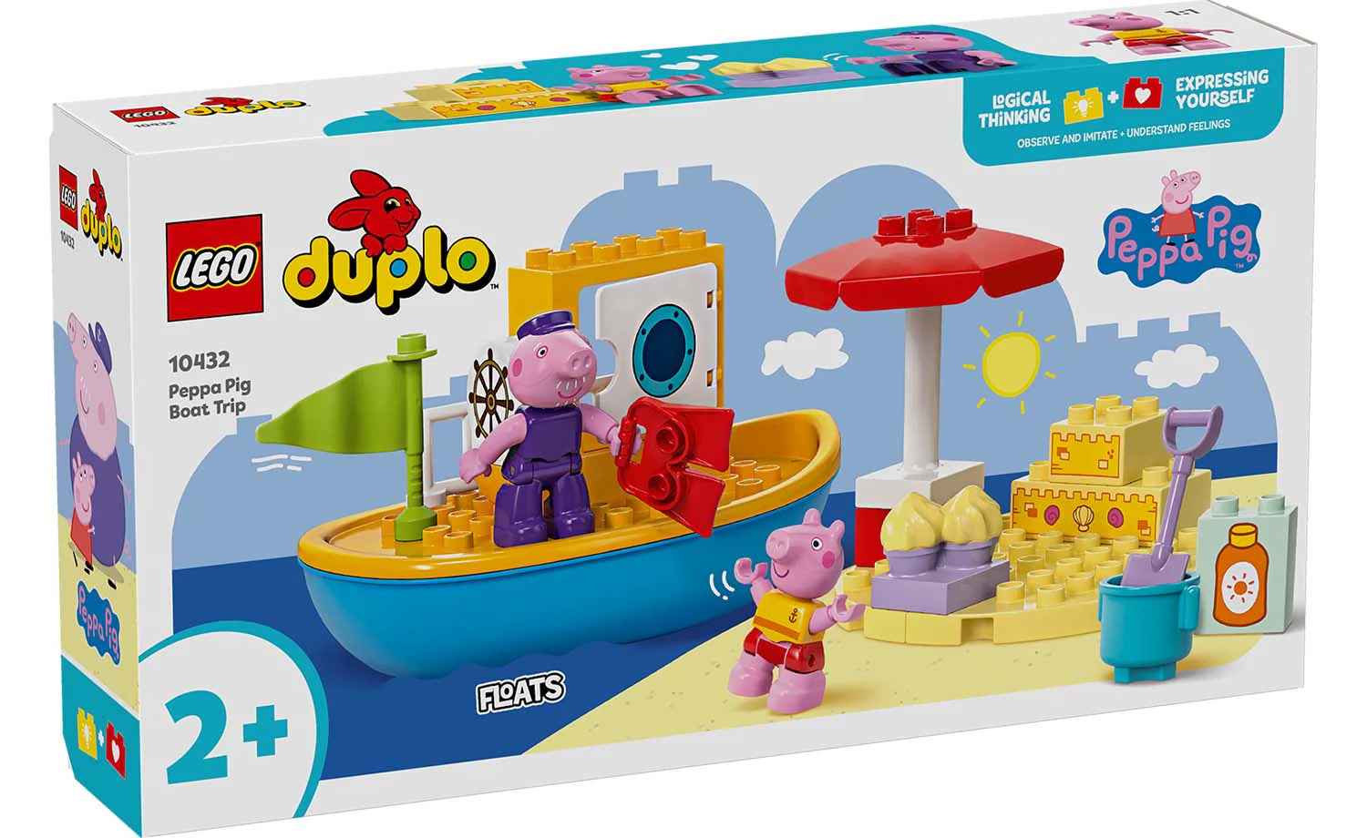 Enhancing cognitive development LEGOLEGO® DUPLO® 10432 Peppa Pig Boat Trip