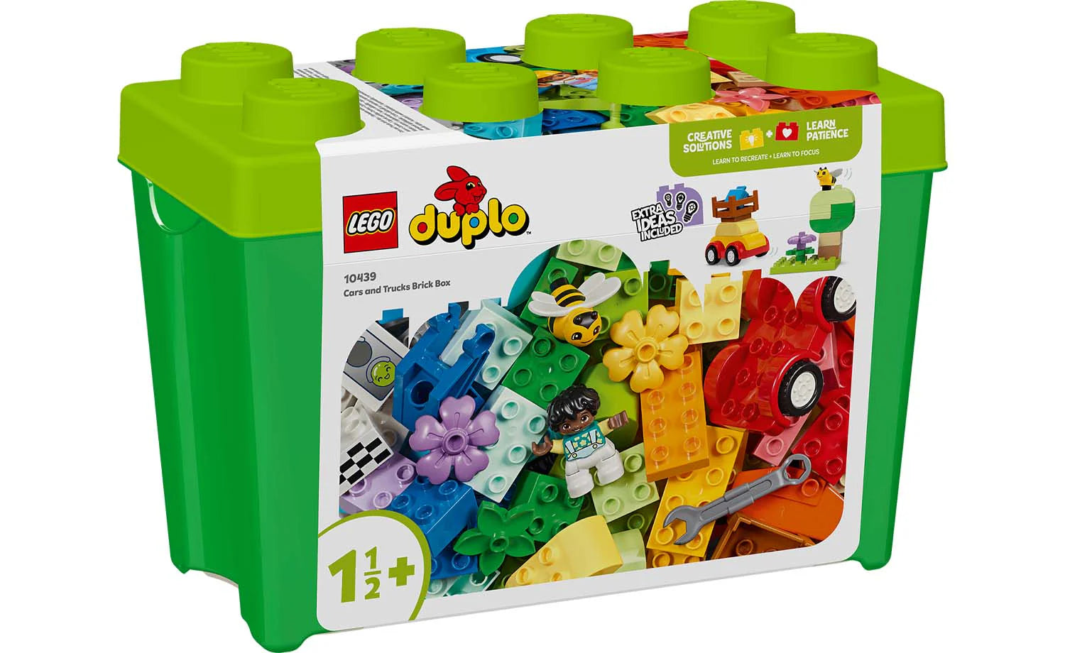Endlessly replayable LEGO scenariosLEGO® DUPLO® 10439 Cars and Trucks Brick Box