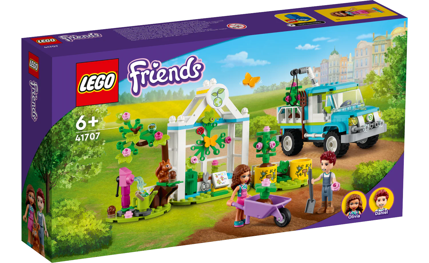 Family-friendly LEGO experiencesLEGO® Friends 41707 Tree-Planting Vehicle