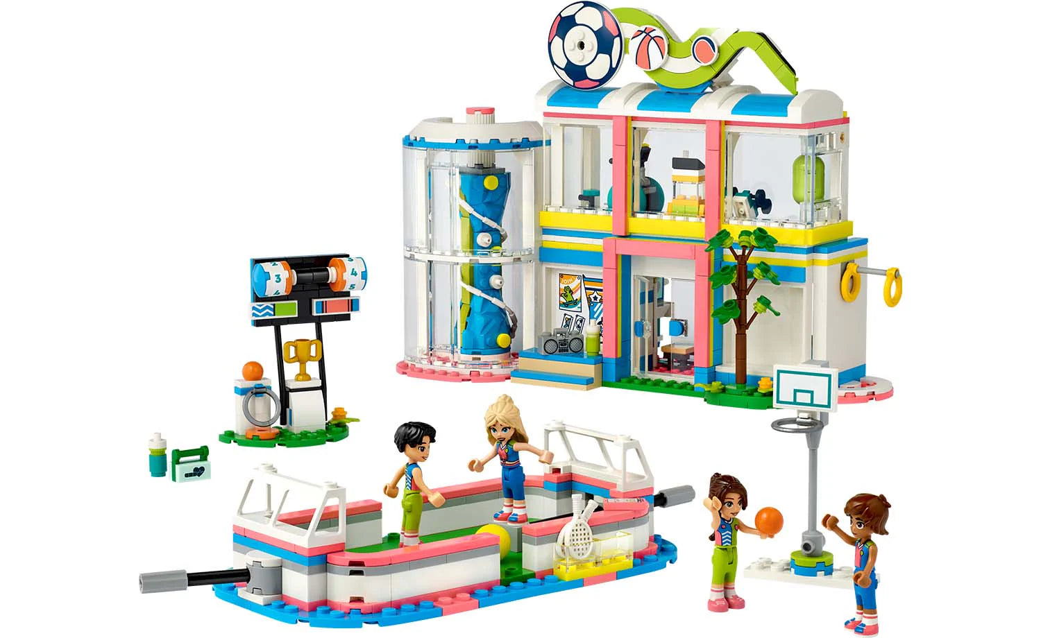Finely detailed LEGO structuresLEGO® Friends 41744 Sports Centre