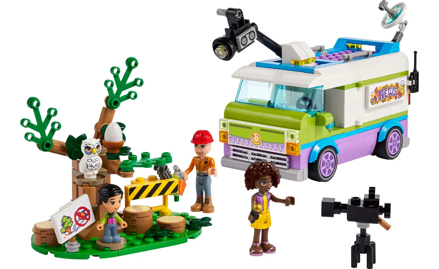 Encouraging teamwork LEGO gamesLEGO® Friends 41749 Newsroom Van
