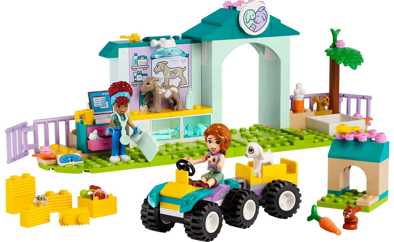 Encouraging social interaction LEGOLEGO® Friends 42632 Farm Animal Vet Clinic