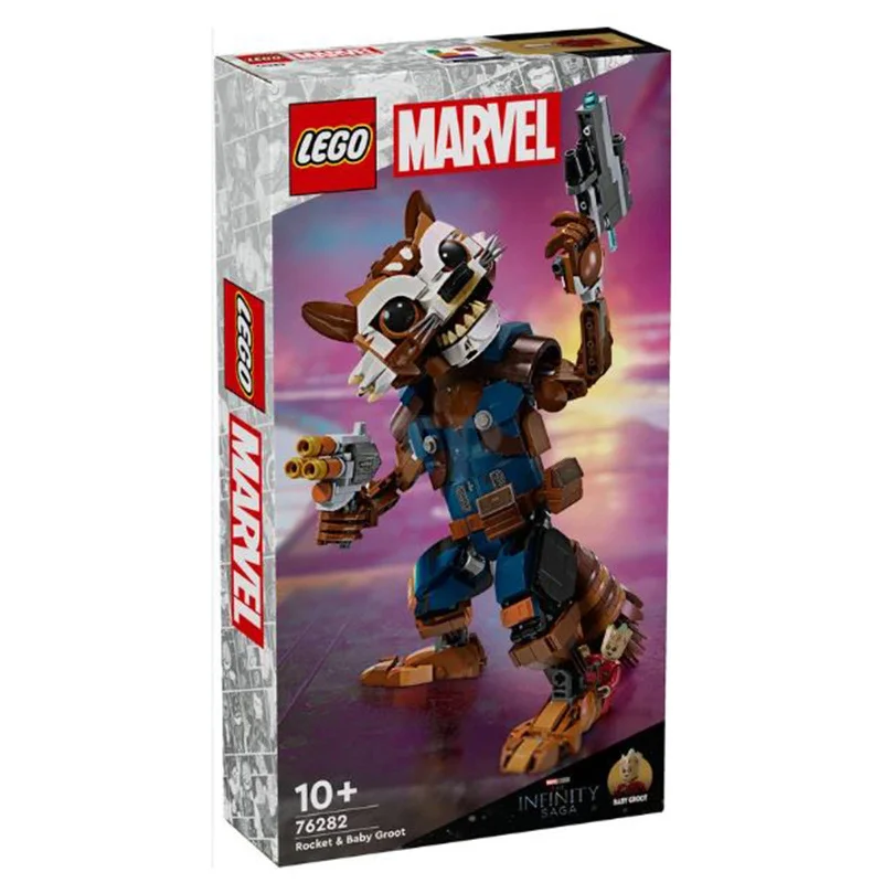 Consistently high-quality LEGO productsLEGO® Marvel Rocket And Baby Groot Building Set 76282 Consistently high-quality LEGO productsLEGO® Marvel Rocket And Baby Groot Building Set 76282