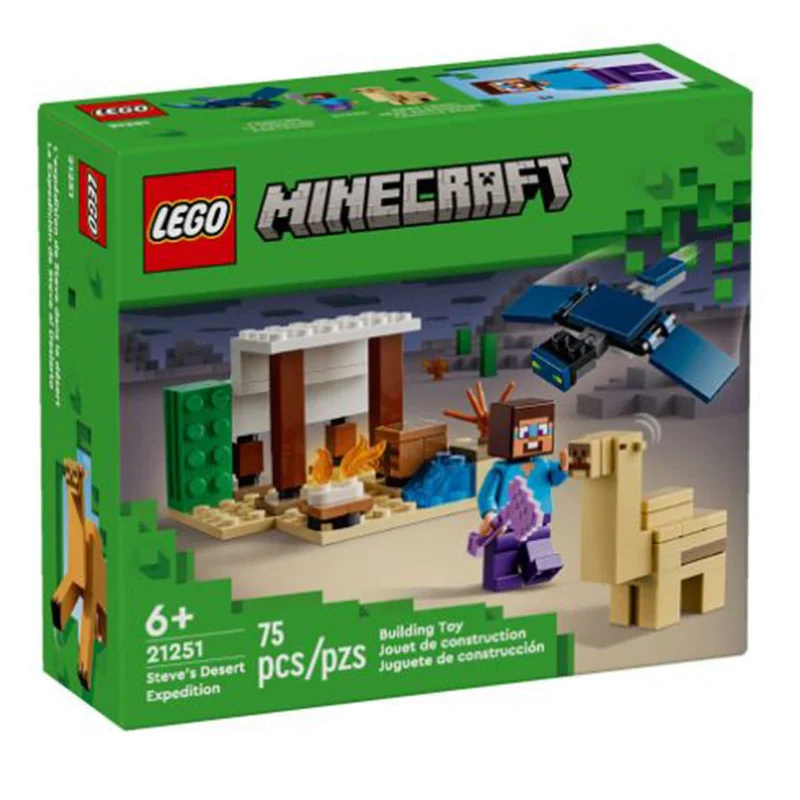 Offering endless possibilities LEGOLEGO® Minecraft Steve's Desert Expedition Building Set 21251