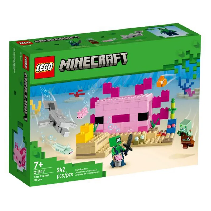 Endlessly replayable LEGO scenariosLEGO® Minecraft The Axolotl House Building Set 21247 Endlessly replayable LEGO scenariosLEGO® Minecraft The Axolotl House Building Set 21247