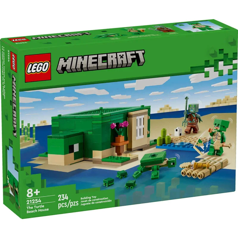 Precisely scaled LEGO miniaturesLEGO® Minecraft The Turtle Beach House Building Set 21254 Precisely scaled LEGO miniaturesLEGO® Minecraft The Turtle Beach House Building Set 21254