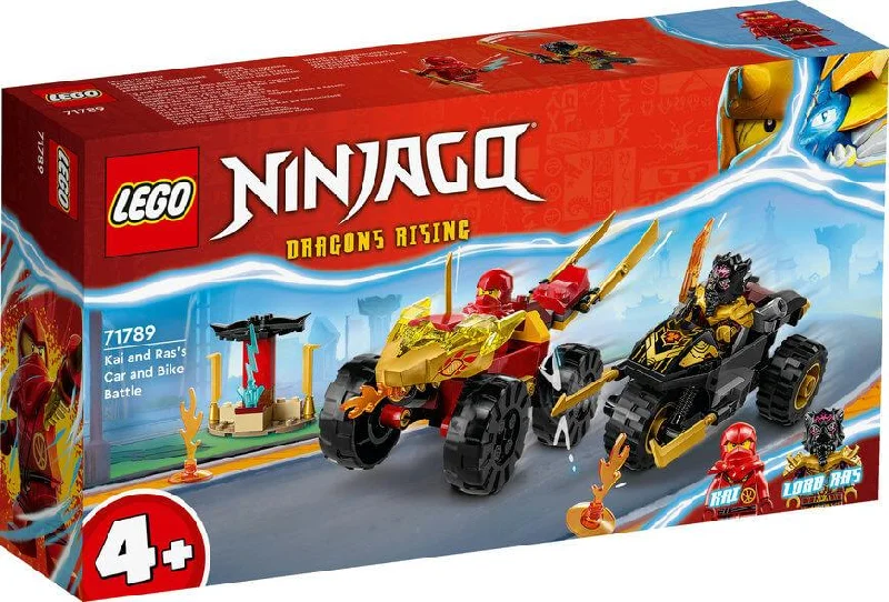 Stress-relieving LEGO buildingLego Ninjago 71789 Kai and Ras's Car and Bike Battle