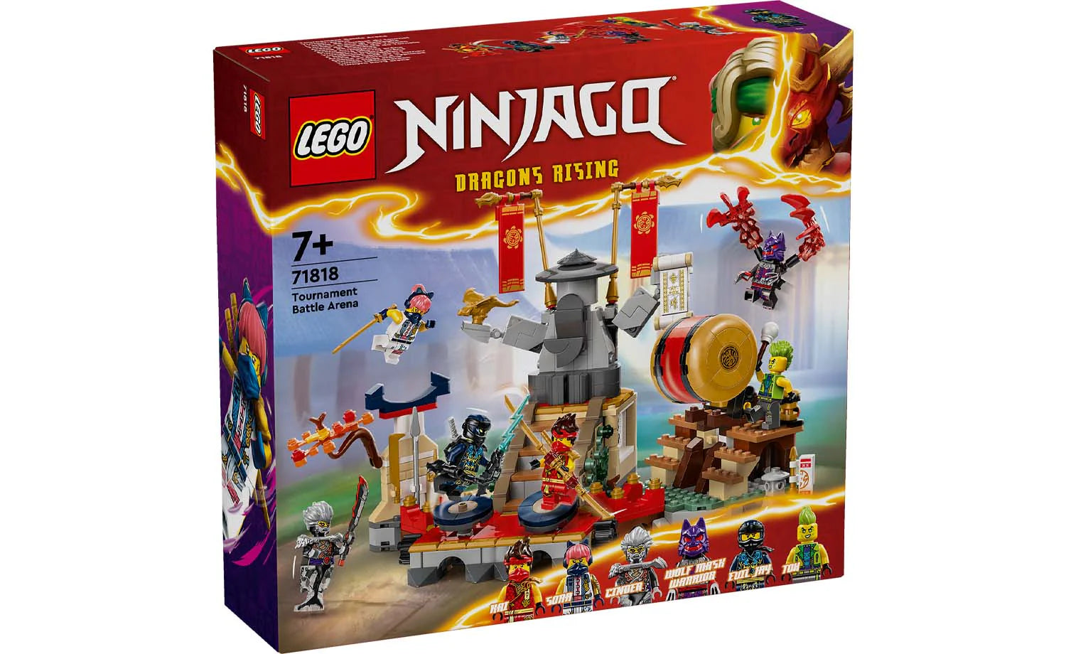 Encouraging hand-eye coordination LEGOLEGO® NINJAGO™ 71818 Tournament Battle Arena