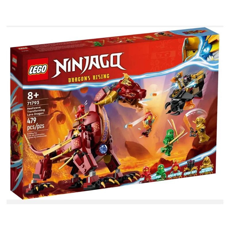 Offering hours of entertainment LEGOLEGO® Ninjago Dragons Rising Heatwave Transforming Lava Dragon Building Set 71793 Offering hours of entertainment LEGOLEGO® Ninjago Dragons Rising Heatwave Transforming Lava Dragon Building Set 71793