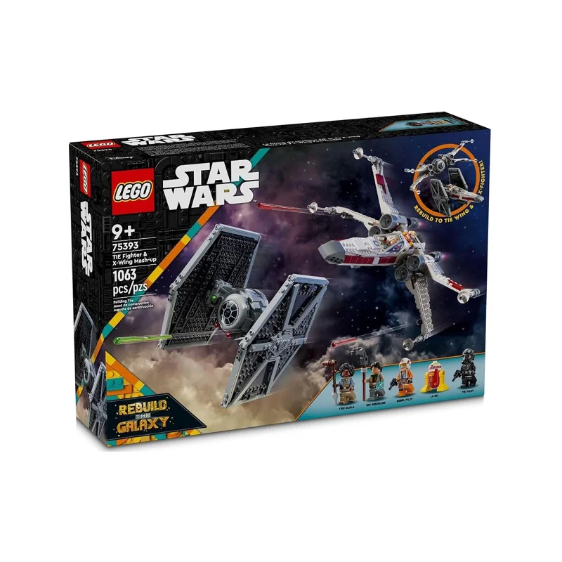 Reflecting popular cultures LEGO themesLEGO® Star Wars TIE Fighter And X-Wing Mash-up Building Set 75393 Reflecting popular cultures LEGO themesLEGO® Star Wars TIE Fighter And X-Wing Mash-up Building Set 75393