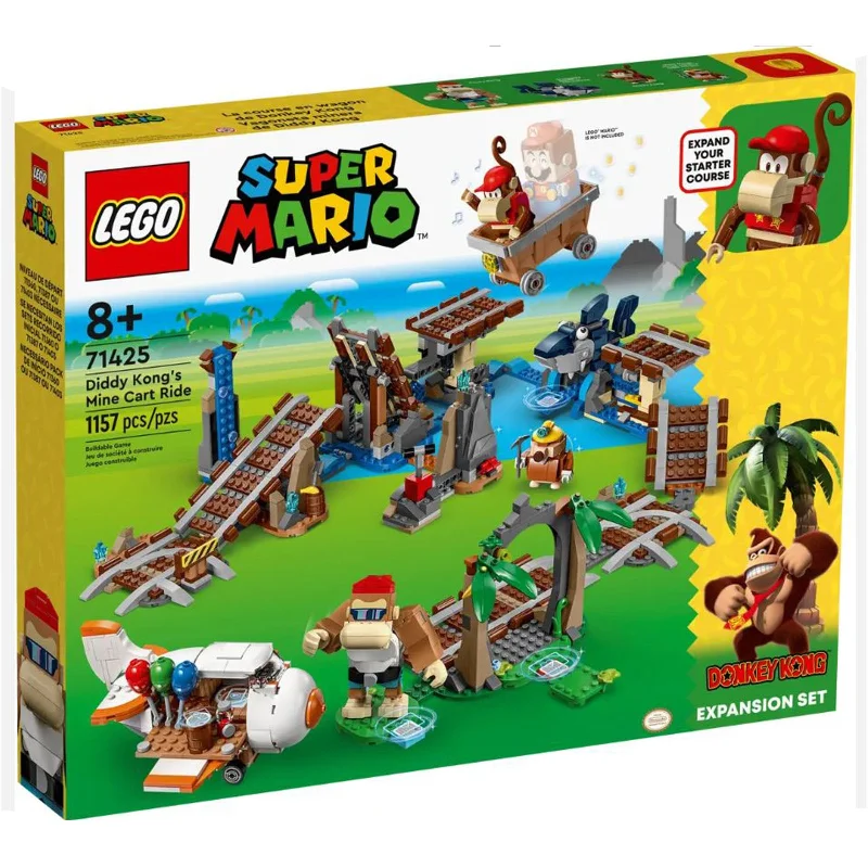 Imagination-sparking LEGO setsLEGO® Super Mario Diddy Kong's Mine Cart Ride Building Set 71425 Imagination-sparking LEGO setsLEGO® Super Mario Diddy Kong's Mine Cart Ride Building Set 71425