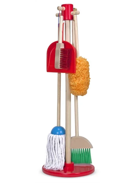 robust and child-safe wooden toys for all ages                   Let’s Play House! Dust! Sweep! Mop!