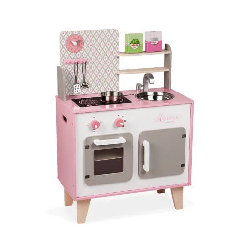 beautifully detailed wooden toys                  Macaron Wooden Kitchen Janod