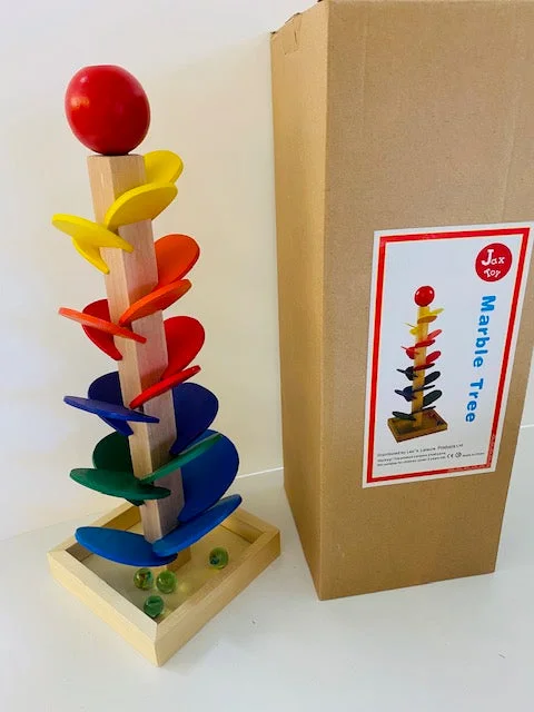 sustainably sourced wooden toys                   Marble tree