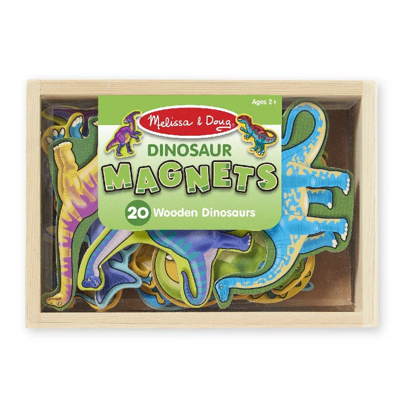 enchanted wooden toys                   Melissa & Doug 20 Dinosaur Wooden Magnets