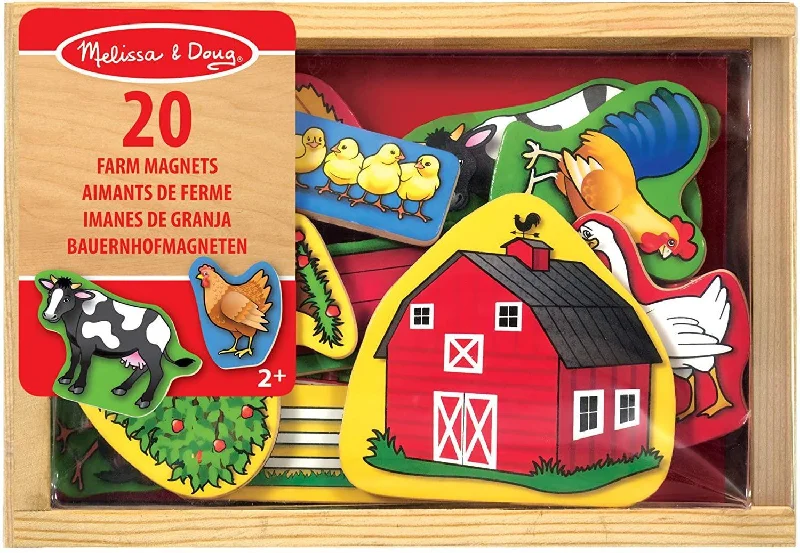safe and child-appropriate wooden toys for different stages of development Melissa & Doug 19279 Wooden Farm Magnets, Small safe and child-appropriate wooden toys for different stages of development Melissa & Doug 19279 Wooden Farm Magnets, Small