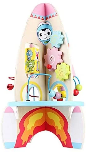 age-appropriate wooden toys                   Mini Multi- Function Rocket