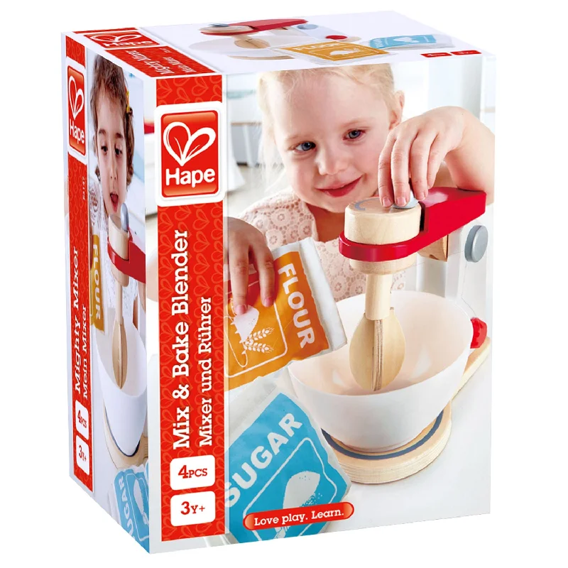 enchanting wooden toys for children                   Mix and Bake Blender Hape