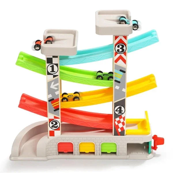 skillfully crafted wooden toys                   Motor and Senses Car Race Track City