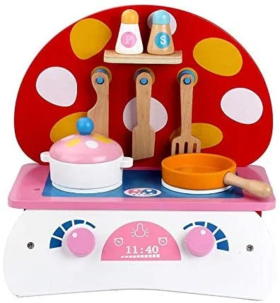 eco-friendly and safe wooden toys                   Mushroom Kitchen