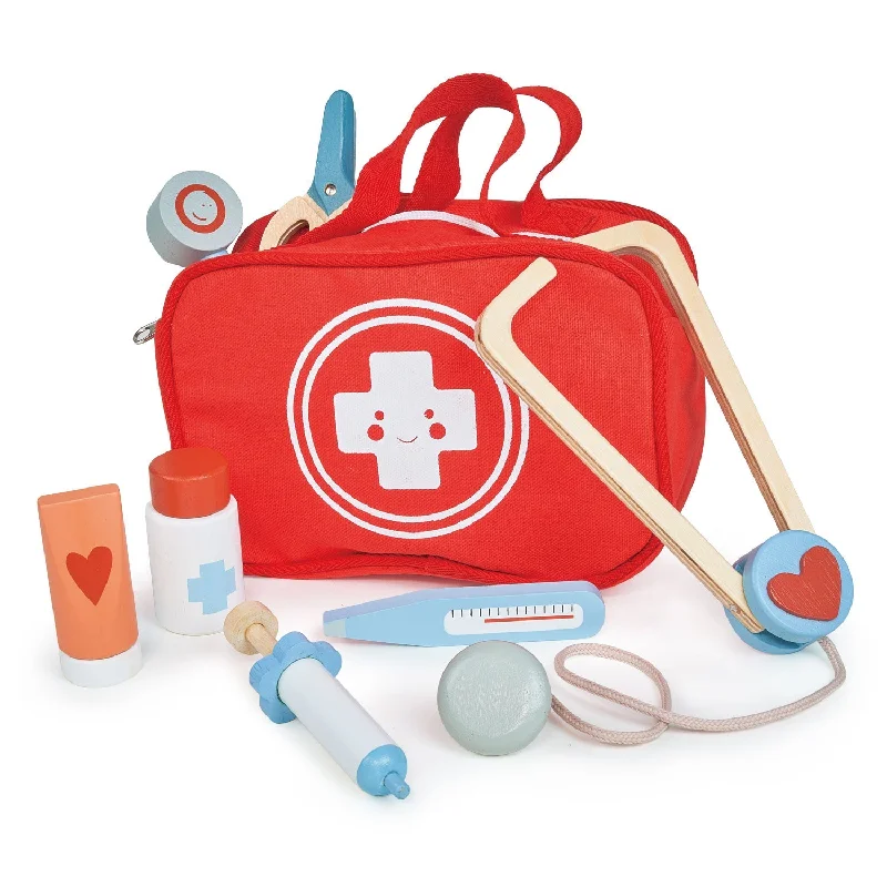 vibrant and colorful wooden toys for toddlers                   My First Aid Kit