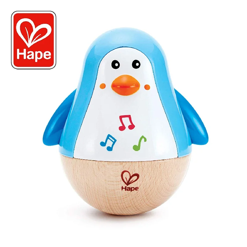 timeless wooden toys                   Penguin Musical Wobbler Hape