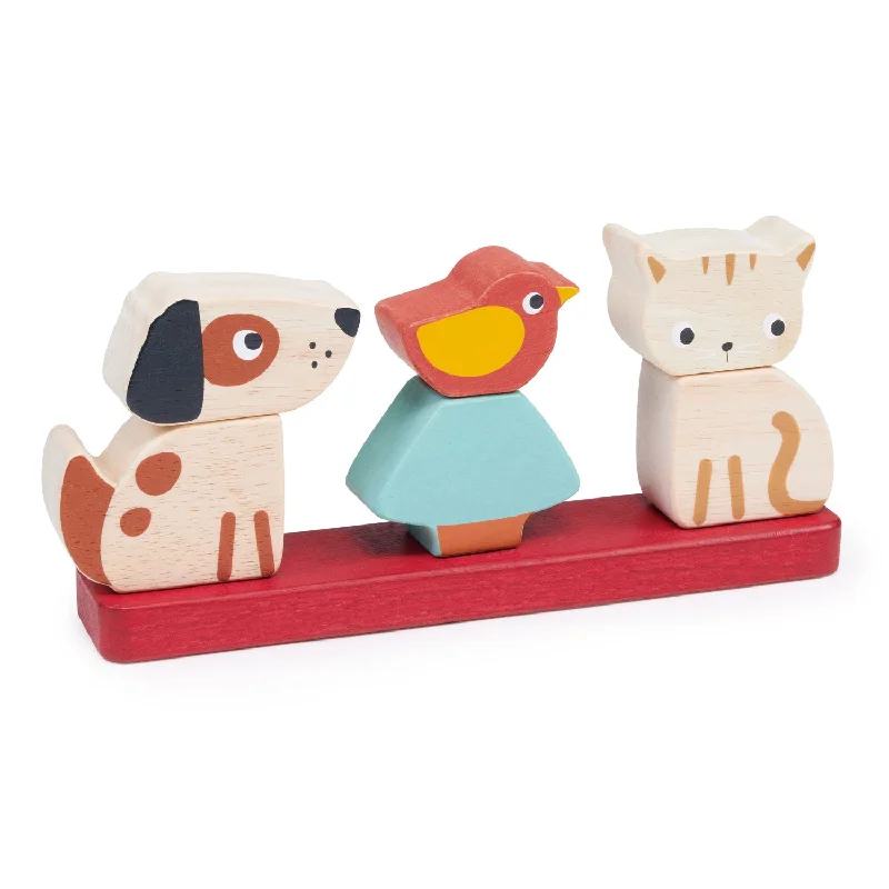 sturdy and long-lasting wooden toys for active play                   Pet Stacker