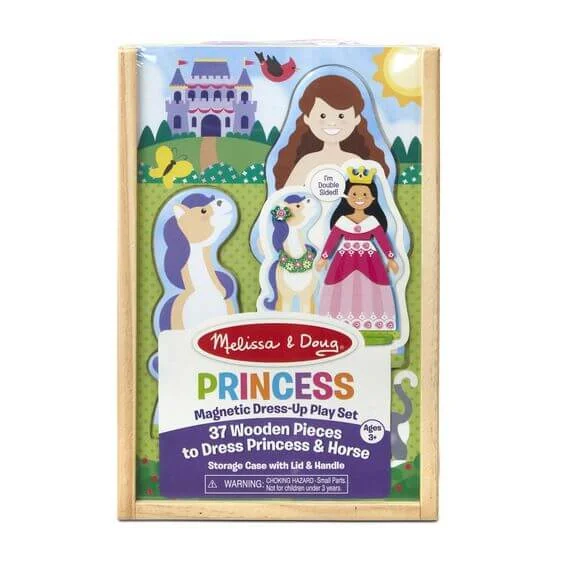 enchanting wooden toys that spark imagination                   Princess Magnetic Dress-Up Play Set