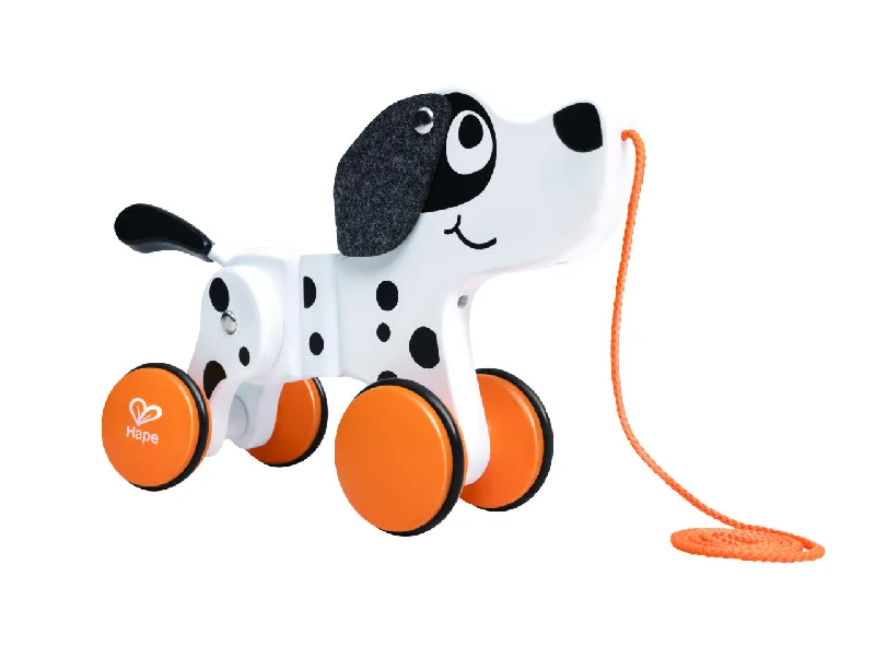 traditional wooden toys                   Pull A Long Dalmatian Wooden Pull Toy - Hape