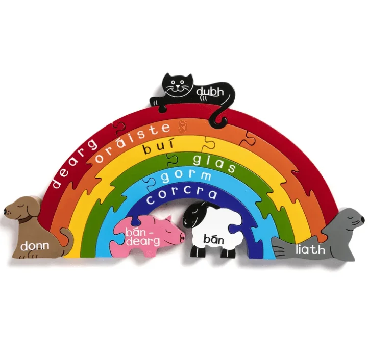 timeless wooden toys                   Rainbow Jigsaw Puzzle (As Gaeilge)