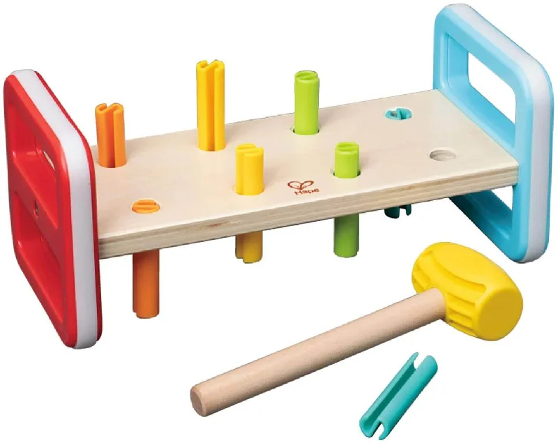 safe wooden toys for babies              RAINBOW POUNDER HAPE