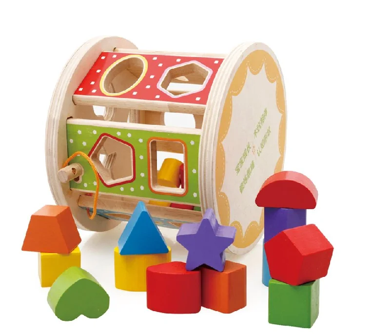 detailed and intricate wooden toys                   Round Shape Intelligence wooden toy
