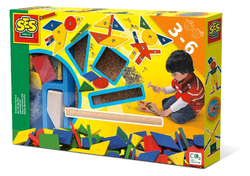 skillfully crafted wooden toys                   SES Creative Hammer Tic Original