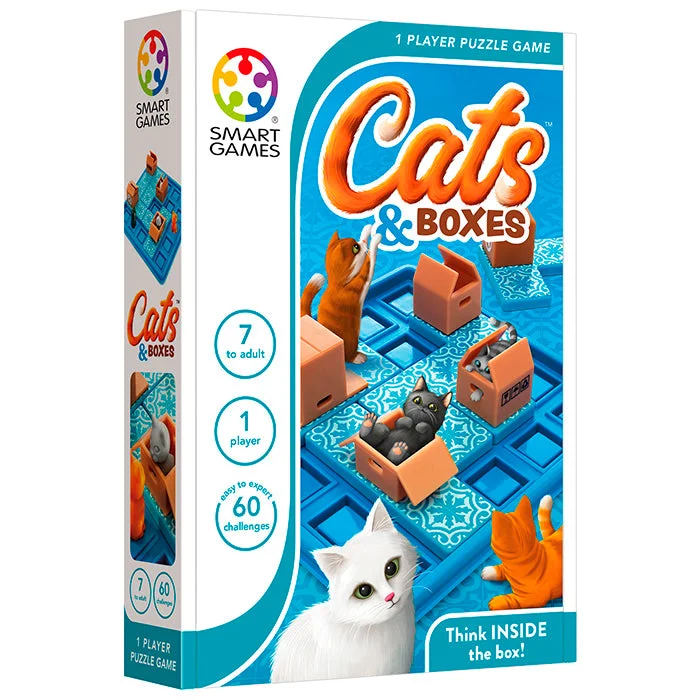 eco-conscious and sustainable wooden toys for children                   Smart Games Cats & Boxes