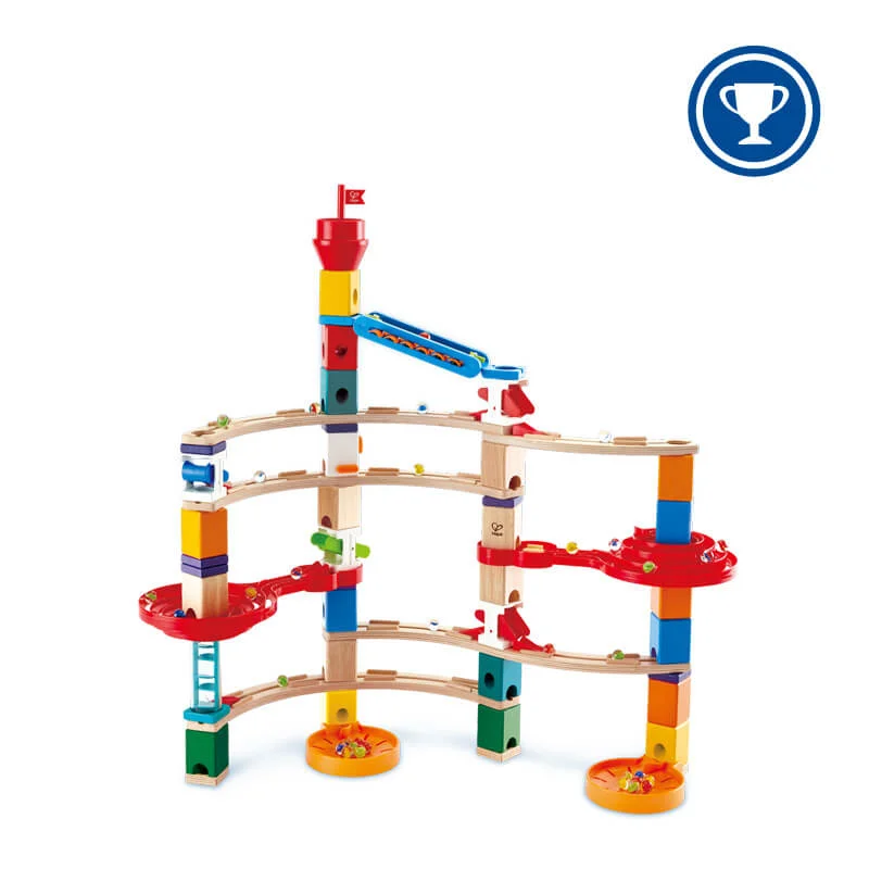 enchanting wooden toys that spark imagination Super Spirals Quadrilla Marble Run Hape E6024 enchanting wooden toys that spark imagination Super Spirals Quadrilla Marble Run Hape E6024