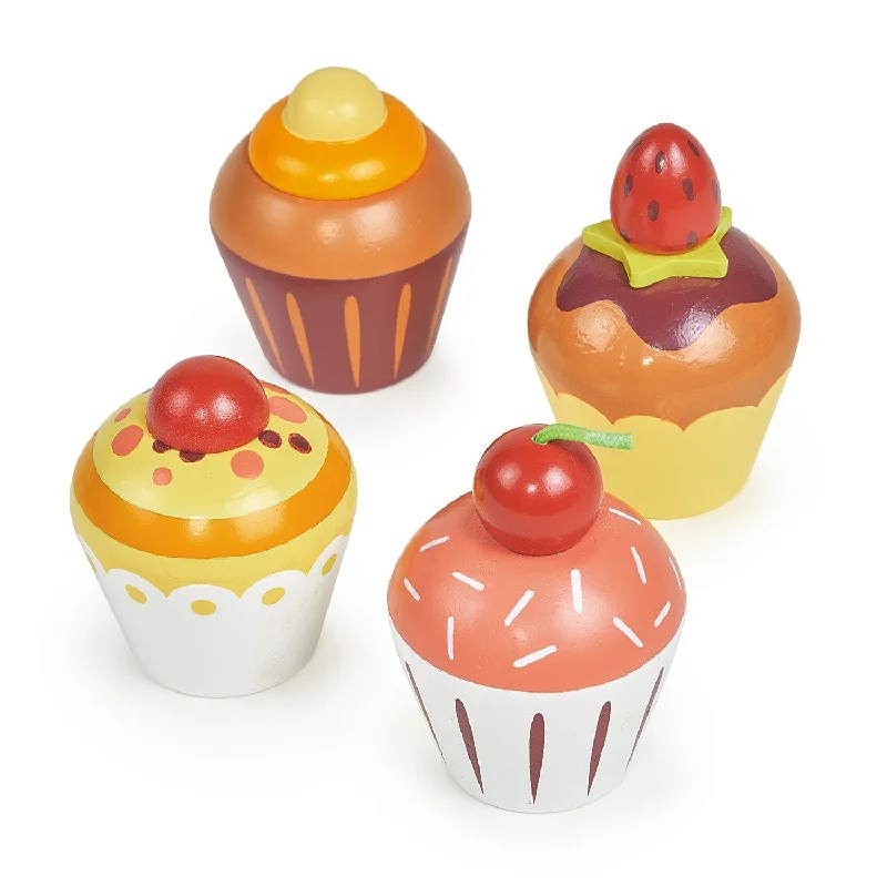 enchanting wooden toys that bring joy and happiness to children                   Teatime Cupcake Set