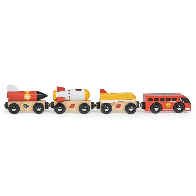functional wooden toys               The Space Rocket Train