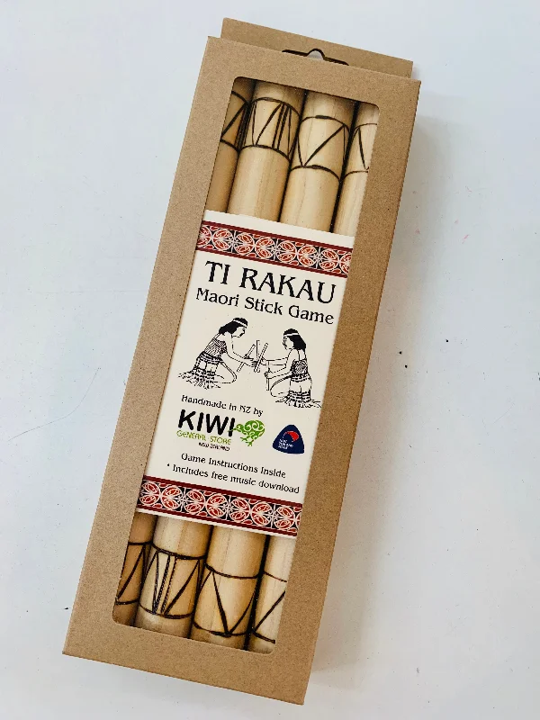 eco-friendly and sustainably made wooden toys                   Ti Rakau Maori stick game