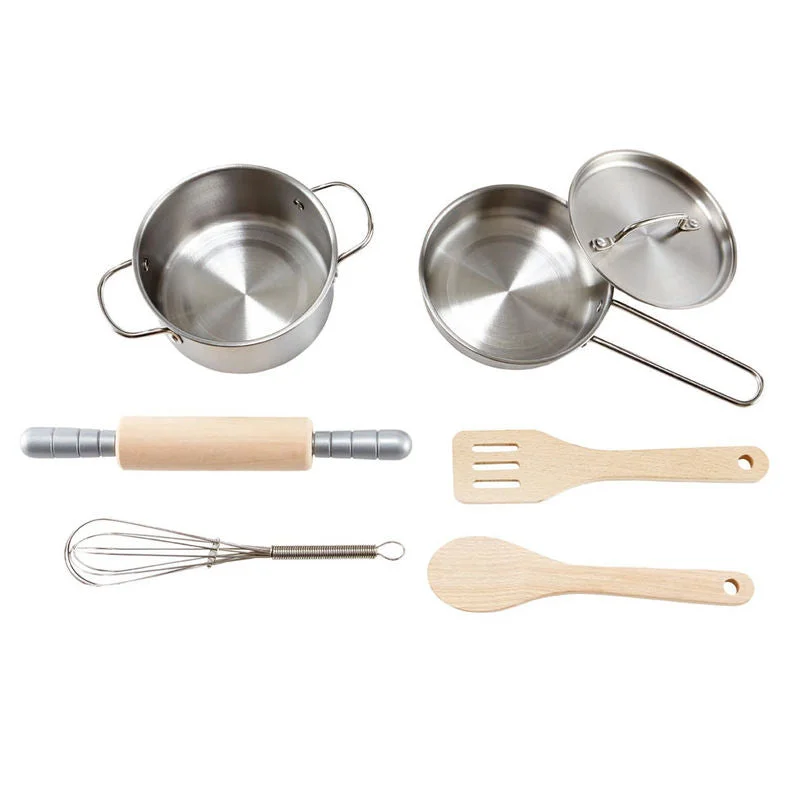 safe and appropriate wooden toys for young children                   Toy Chefs Cooking Set Hape
