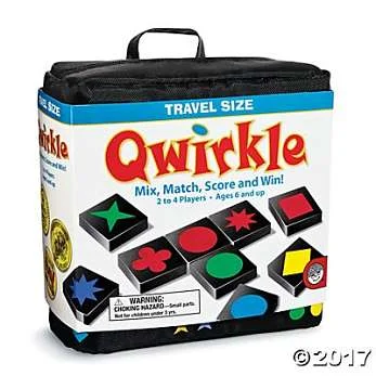 intricately designed wooden toys                 Travel Qwirkle