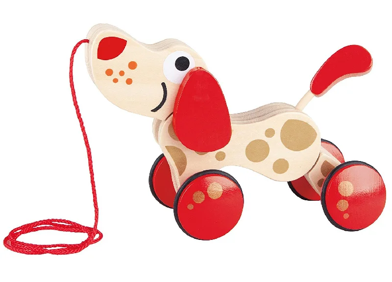 age-appropriate wooden toys                   Walk A Long Puppy Wooden Pull Toy - Hape